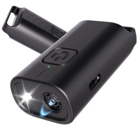 Dog Bark Deterrent Device, Portable Mini Dog Repeller, USB Rechargeable, Anti-barking Training Device With Flashing Light, Small And Exquisite (Option: Black)