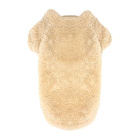 Soft Plush Pullover (Color: Cream, size: small)
