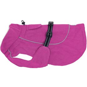 Alpine Tuf Terrain Dog Coat (Color: Wild Raspberry, size: medium)