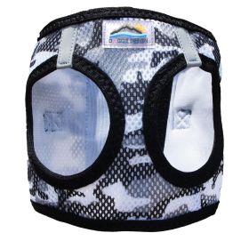 American River Choke Free Dog Harness Camouflage Collection (Color: Gray Camo, size: small)